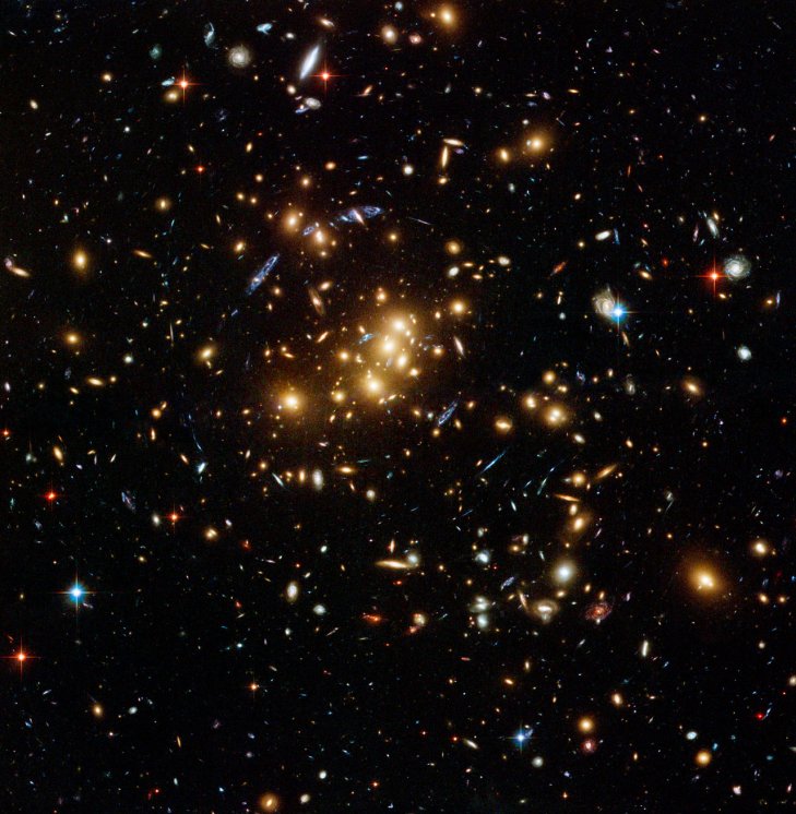 Galaxienhaufen als Gravitationslinse